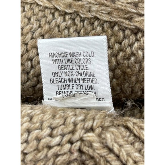 Mossimo Women's Brown Wool Blend Drape Front Open Cardigan Knit Sweater Size XS - Picture 7 of 10